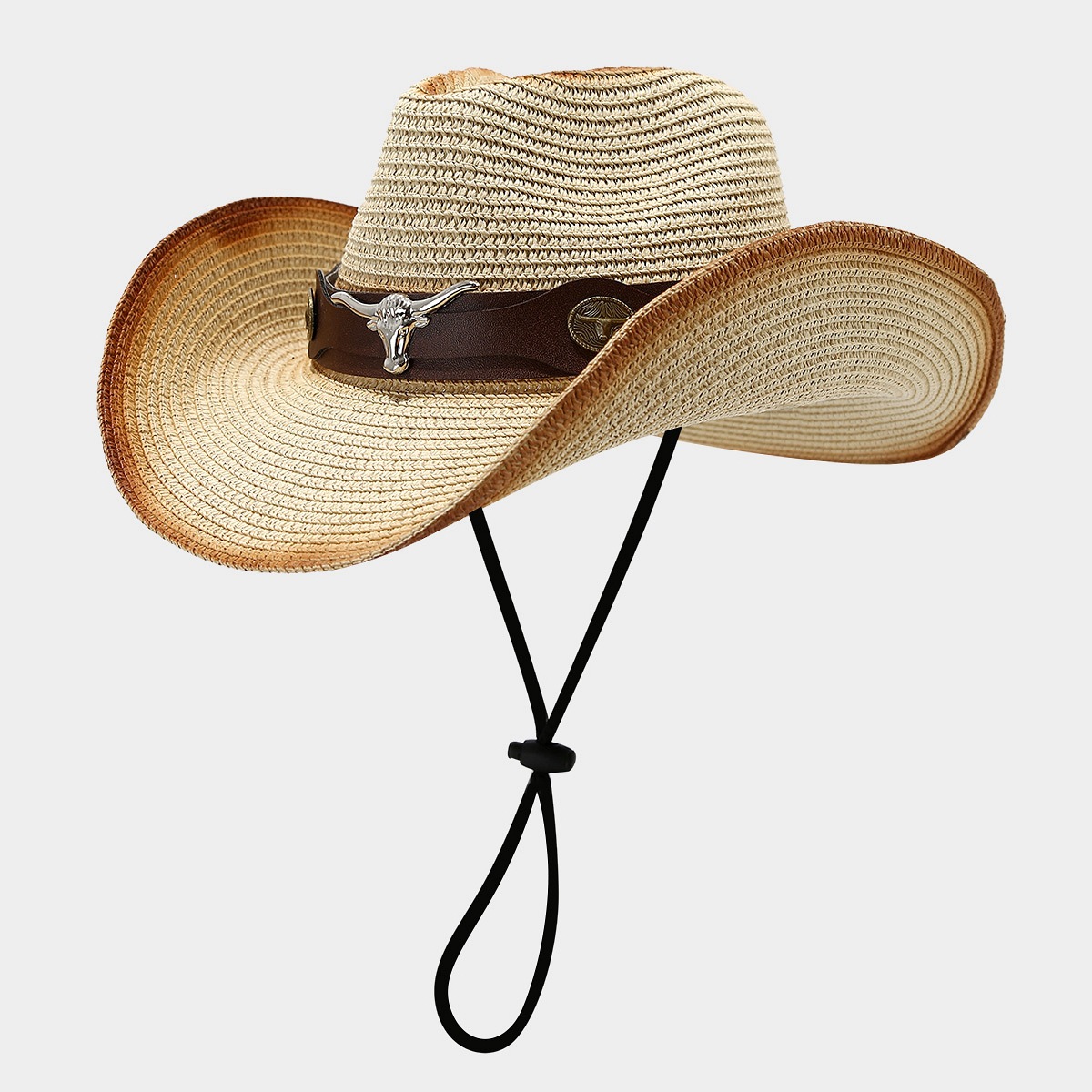 Cowboy Hat Straw - Topi Jerami Koboi Gaya Barat Amerika