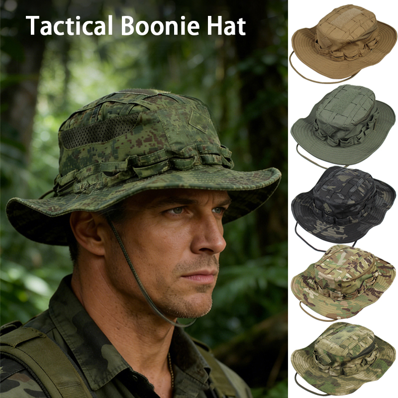 Boonie Hat Tactical - Topi Nelayan Kamuflase Taktis untuk Mendaki