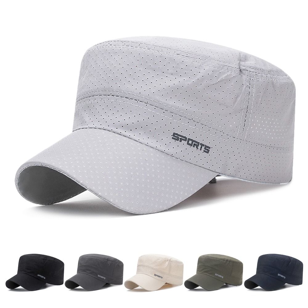 Snapback Hat Flat - Topi Matahari Bernapas untuk Luar Ruangan,