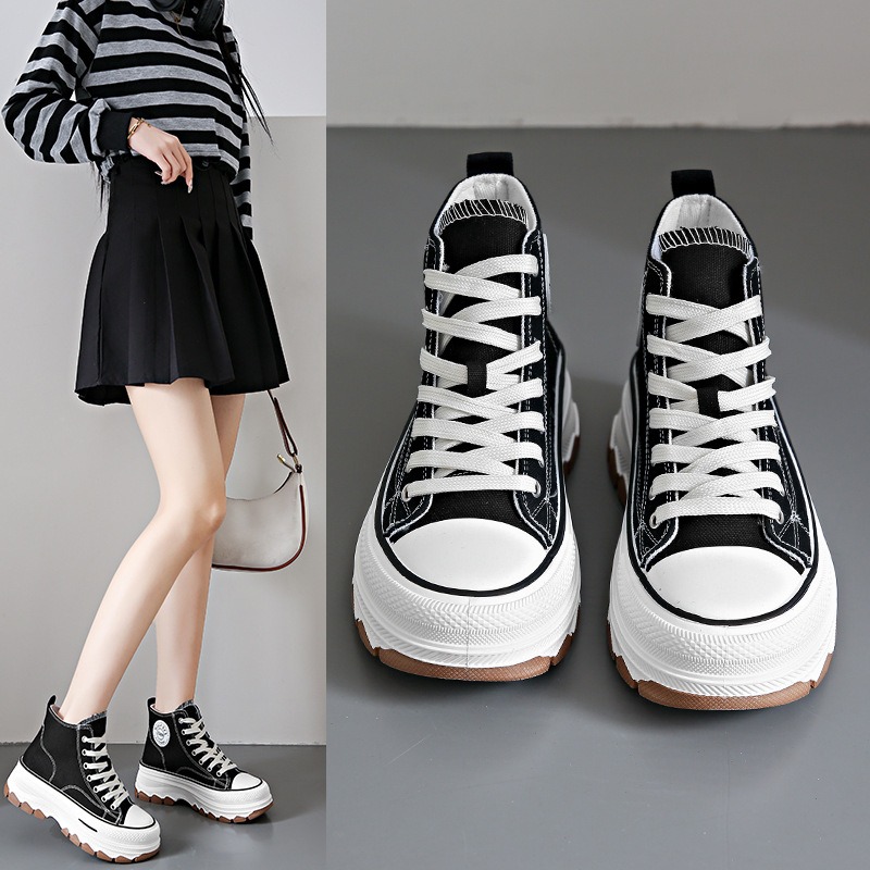 Vans Shoes Old Skool - Sepatu kets sol tebal wanita, sneaker