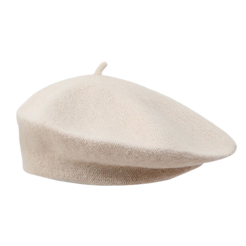 Topi Baret Wol Hangat Musim Gu - Beret French Wool ulasan dan harga