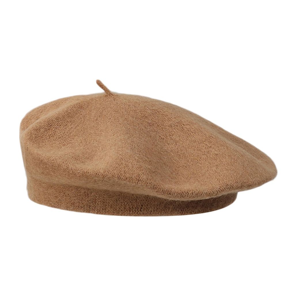 Topi Baret Wol Hangat Musim Gu - Beret French Wool ulasan dan harga