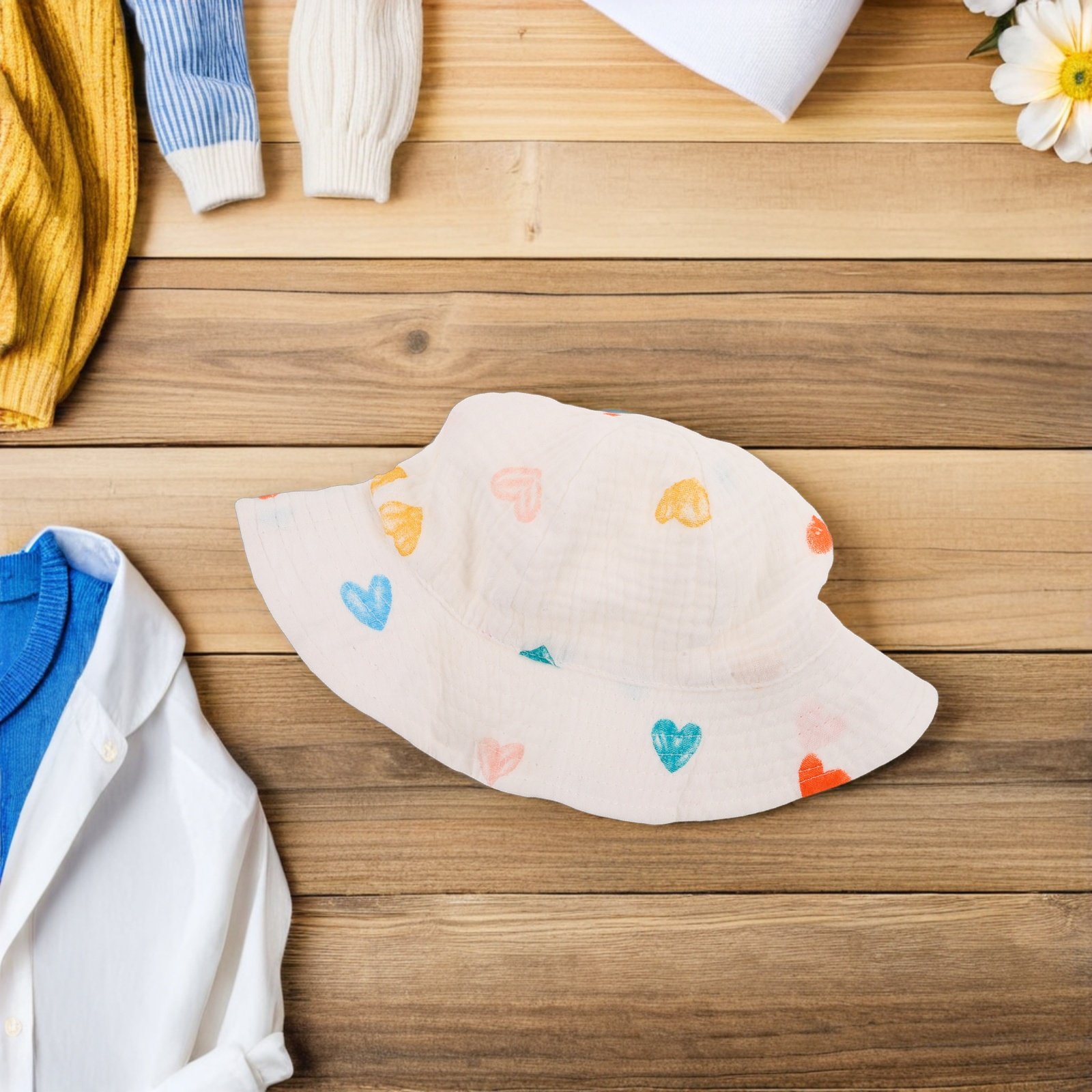Topi Bayi Katun Lembut dan Nya - Bucket Hat Cotton ulasan dan harga