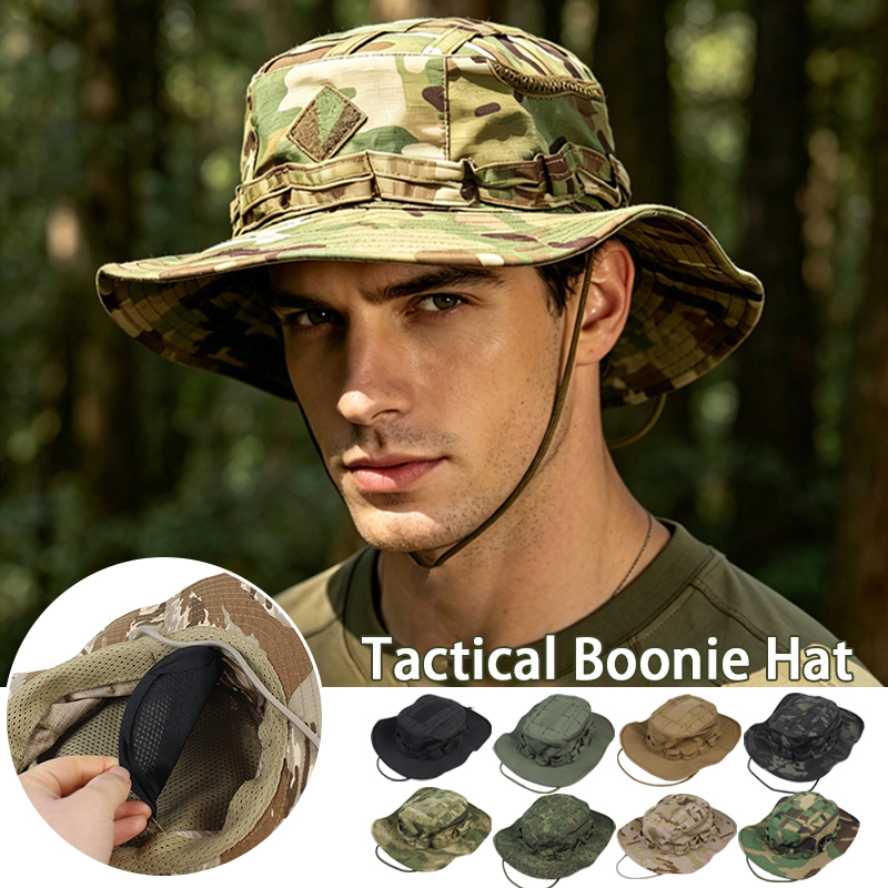 Topi Nelayan Kamuflase Taktis  - Boonie Hat Tactical ulasan dan harga