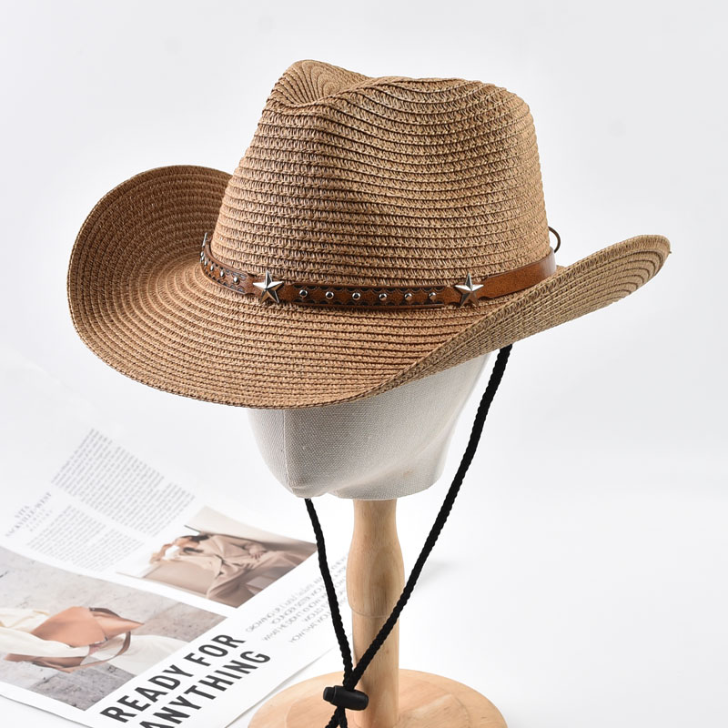 Topi Koboi Wanita Bahan Jerami - Cowboy Hat Straw ulasan dan harga