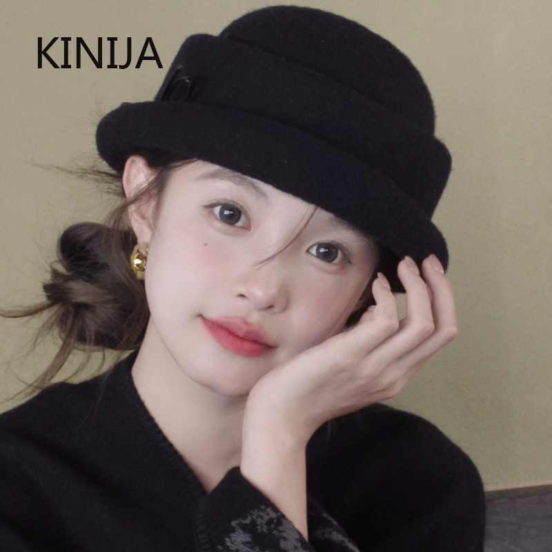 Topi Wol Gaya Hepburn, Topi Be - Beret French Wool ulasan dan harga